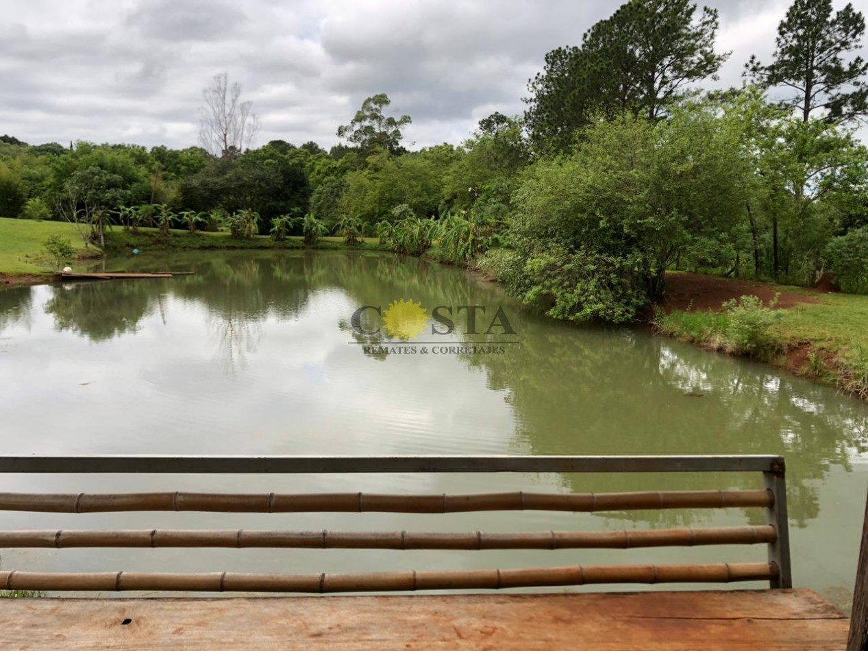 PESQUE Y PAGUE DE 1,2 HAS. CON 3 LAGUNAS. SAN ISIDRO. POSADAS. MISIONES