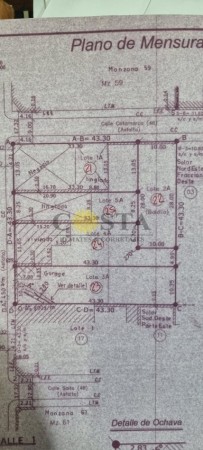 LOTE SOBRE CALLE BUENOS AIRES. VENTA POSADAS MISIONES