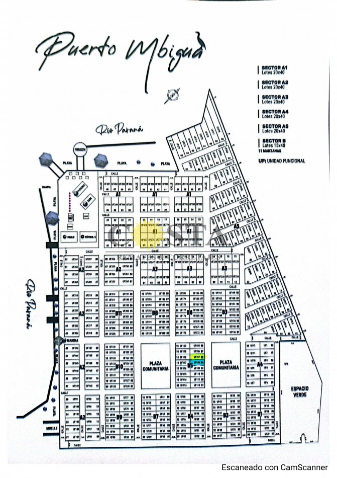 2 LOTES CONTIGUOS EN EL COUNTRY PUERTO MBIGUA. ITUZAINGO. CORRIENTES.