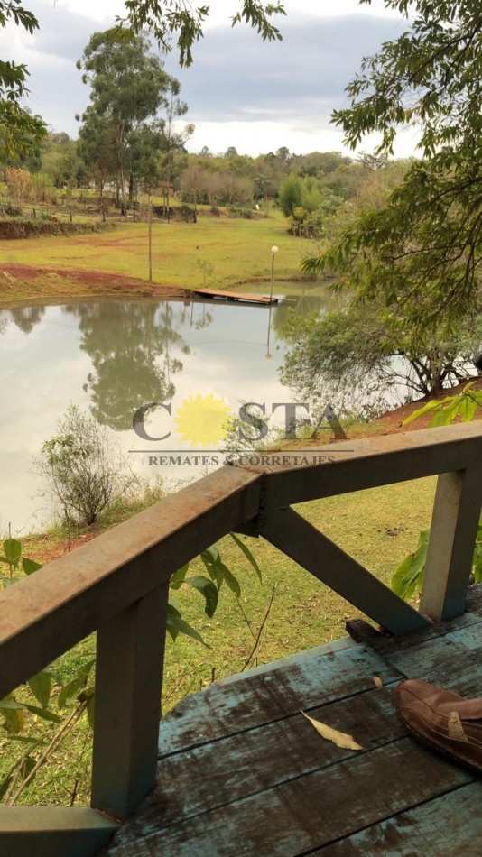 PESQUE Y PAGUE DE 1,2 HAS. CON 3 LAGUNAS. SAN ISIDRO. POSADAS. MISIONES