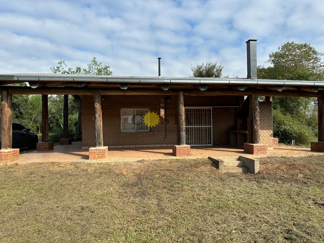 BELLA CABAÑA DE 2 DORMITORIOS Y COCHERA + OTRO LOTE. SANTA TECLA. CORRIENTES