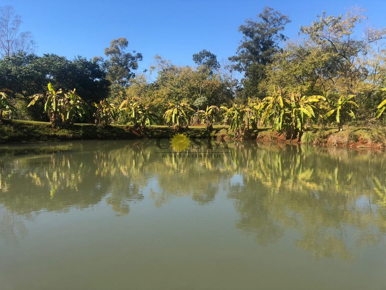 PESQUE Y PAGUE DE 1,2 HAS. CON 3 LAGUNAS. SAN ISIDRO. POSADAS. MISIONES