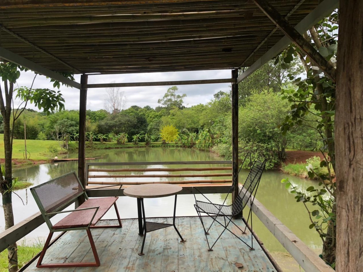 PESQUE Y PAGUE DE 1,2 HAS. CON 3 LAGUNAS. SAN ISIDRO. POSADAS. MISIONES