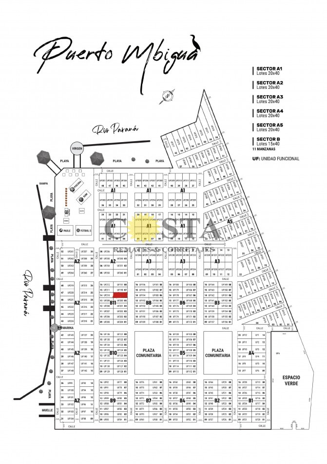 LOTE EN EL COUNTRY PUERTO MBIGUA. ITUZAINGO. CORRIENTES